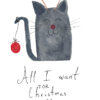 All I Want for Christmas Is Mew Card All I Want for Christmas Is Mew Card — hand-painted watercolor by Ruth