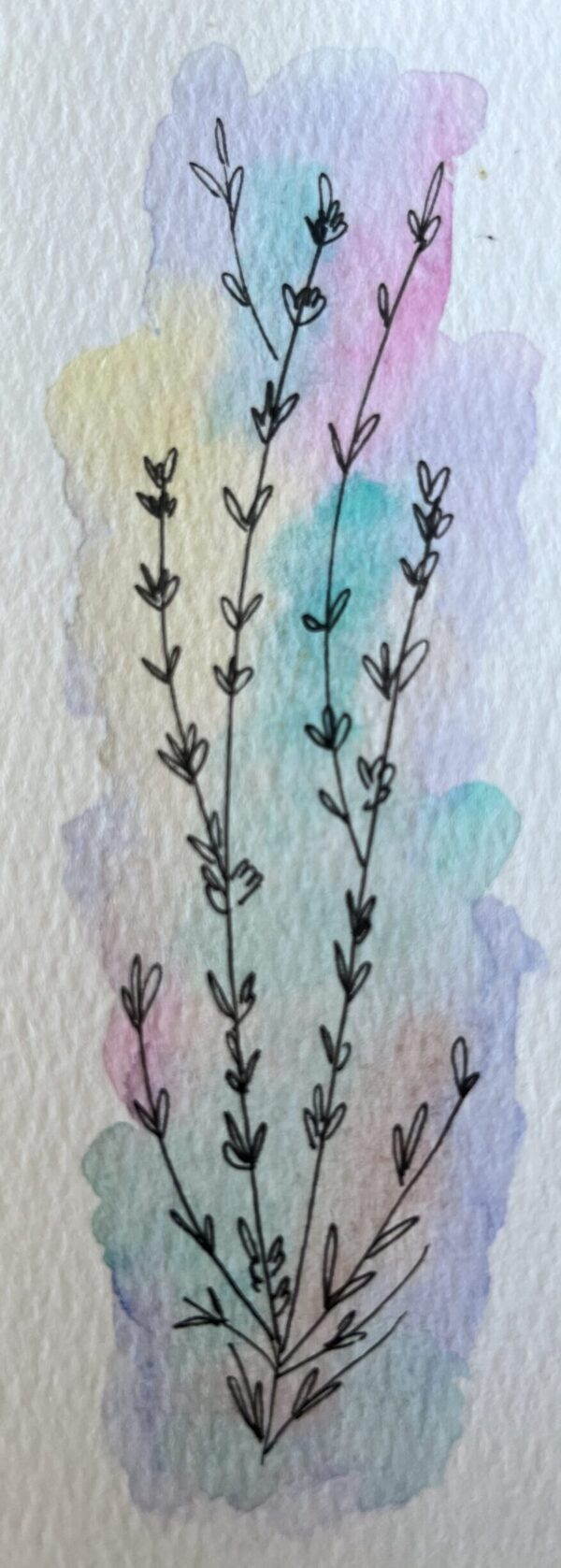 aqua flores Aqua Flowers Bookmark