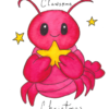 Clawsome Christmas Lobster Card Clawsome Christmas Lobster Card — hand-painted watercolor by Ruth