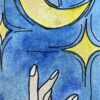 mano luna Hand & Moon Bookmark