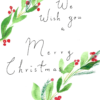 We Wish You a Merry Christmas Card We Wish You a Merry Christmas Card — hand-painted watercolor by Ruth
