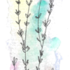 Aqua Flowers Bookmark Aqua Flowers Bookmark — hand-painted watercolor by Ruth